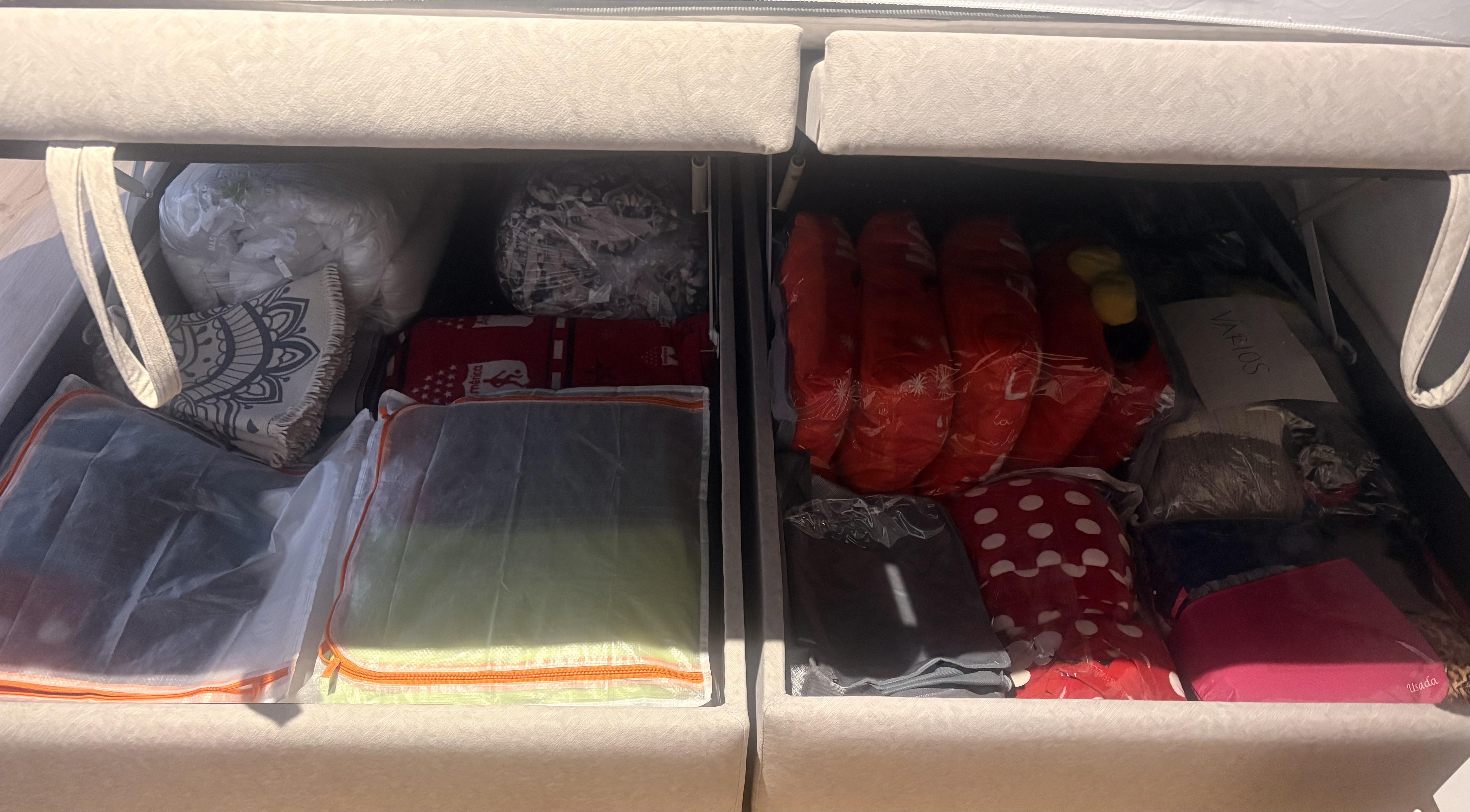 Vendo base cama baul tamaño doble