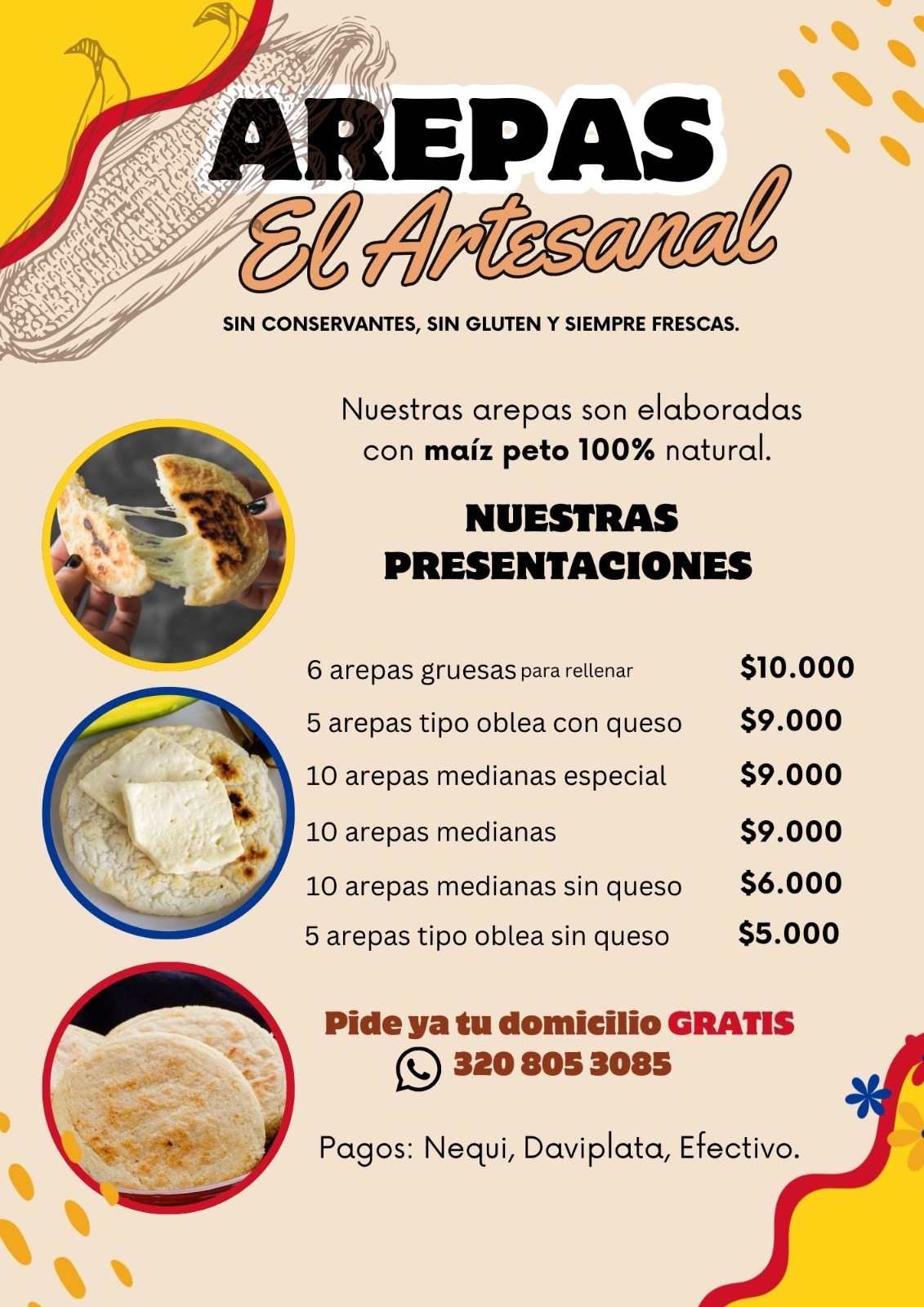 Arepas de pero