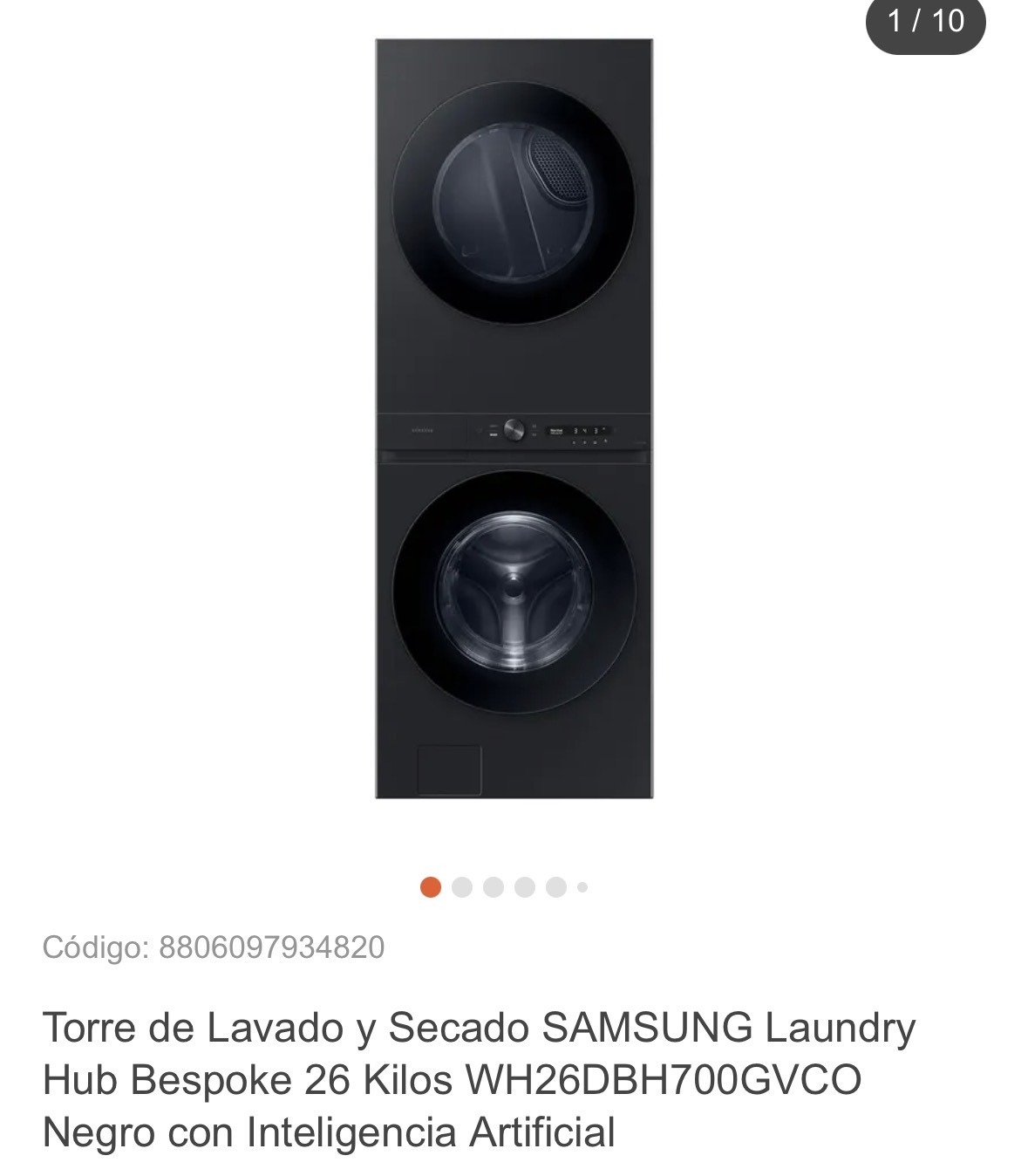 Torre de Lavado y Secado SAMSUNG