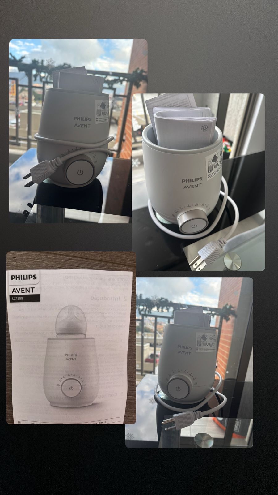 Calentador de teteros marca Philips