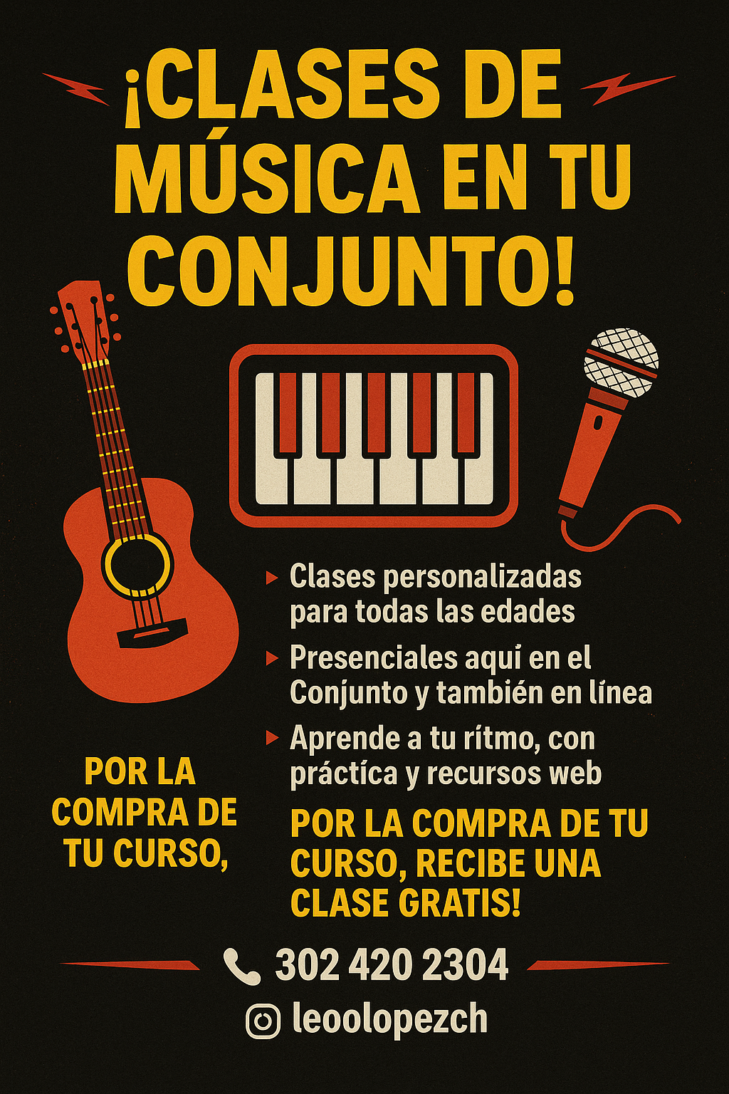 clases personalizadas de música