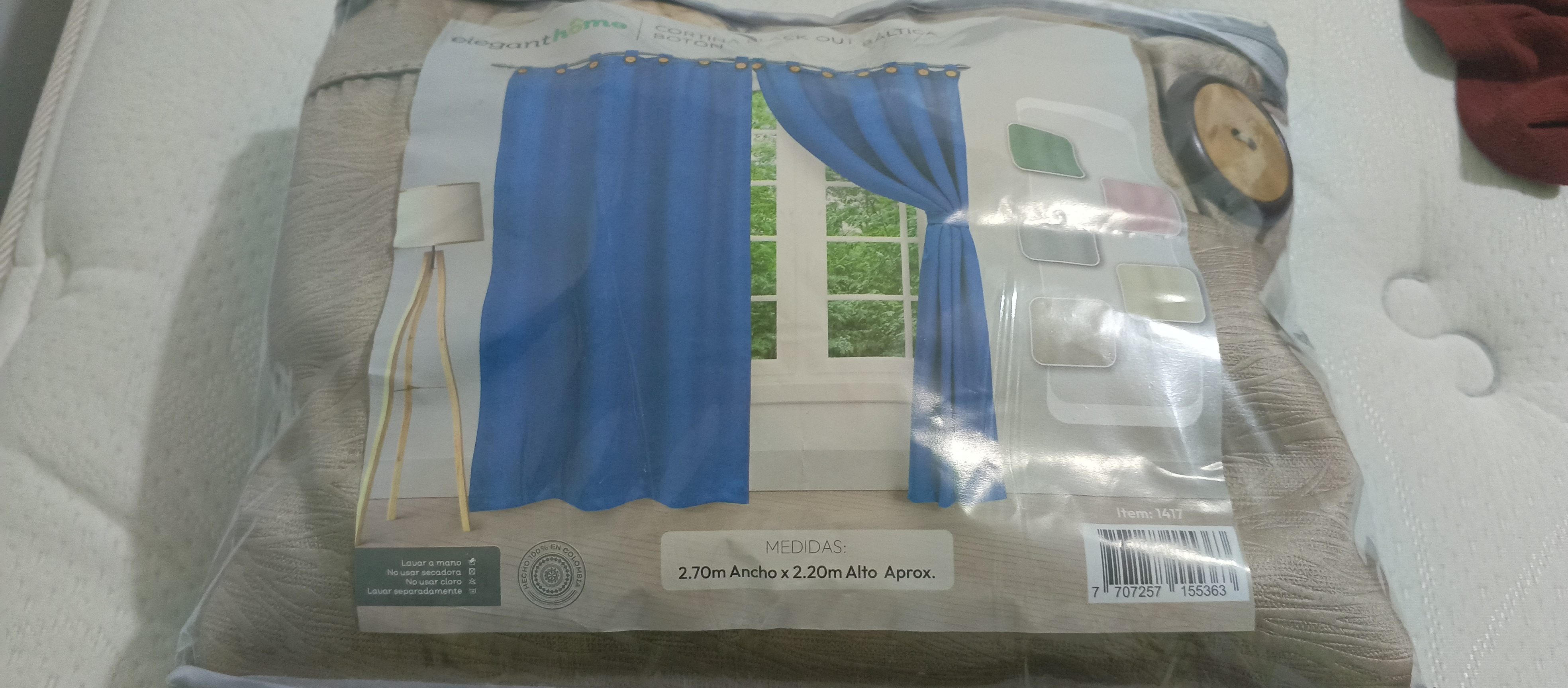 Cortinas black out baltica boton